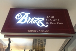 BUZZ Hair Studio, Trinity Arcade Perth Sign