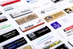 Other examples of professional resin coated name badge options available. Image 10